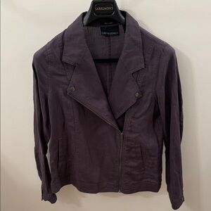 Cynthia Rowley Deep Purple Utility Jacket